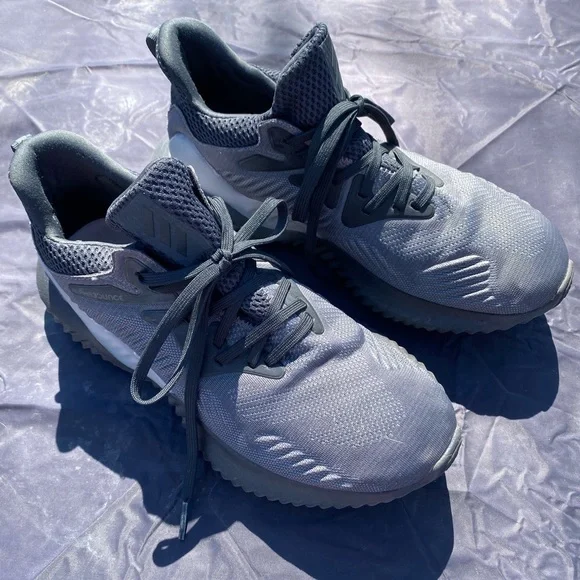 adidas | Shoes | Adidas Alpha Bounce Beyond Gray Running Shoes | Poshmark